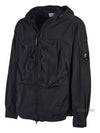 Chrome-R Hooded Jacket Black - CP COMPANY - BALAAN 3