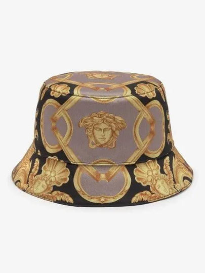 Baroque Print Bucket Hat Black Gold - VERSACE - BALAAN 2