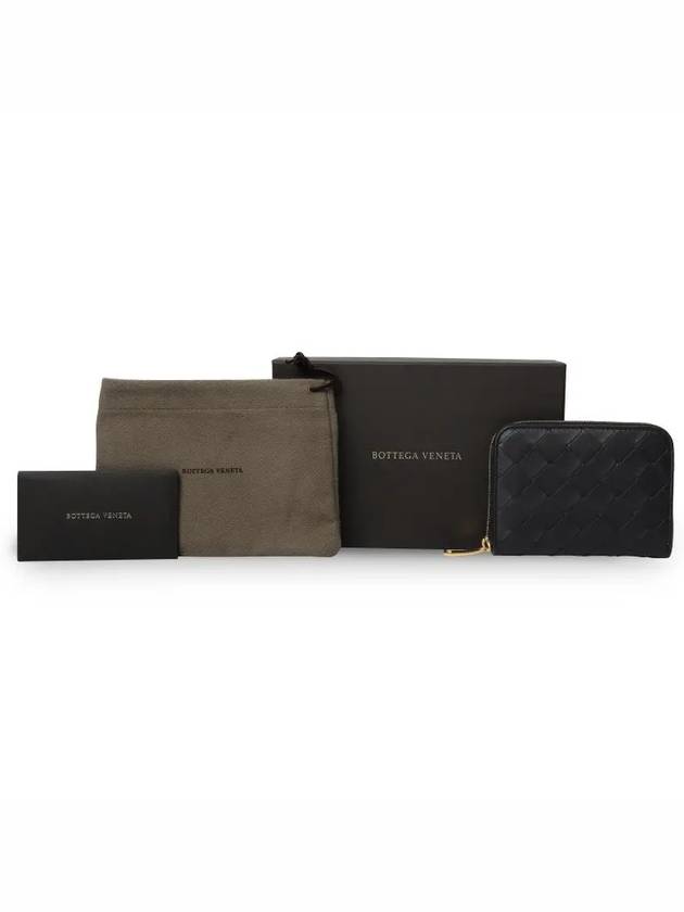 Zipper Intrecciato Card Wallet Black - BOTTEGA VENETA - BALAAN 5