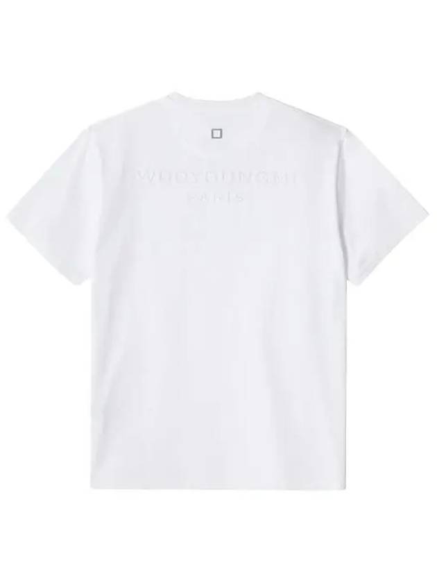 Luminous Back Logo Short Sleeve T-Shirt White - WOOYOUNGMI - BALAAN 6