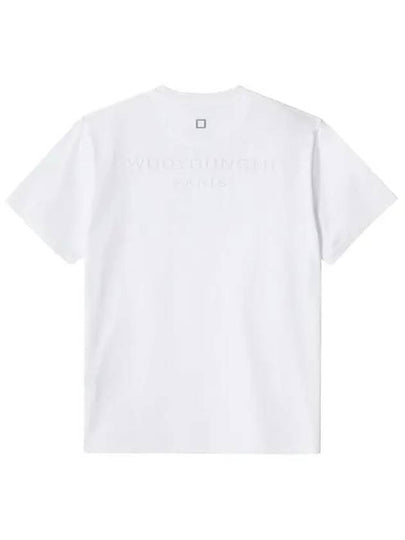 Luminous Back Logo Short Sleeve T-Shirt White - WOOYOUNGMI - BALAAN 2