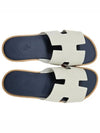 Hermes Izmir Sandal Epsom Blanc De Paris Bleu Celeste - HERMES - BALAAN 4