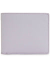 Stitched Bifold Leather Half Wallet Light Purple - MAISON MARGIELA - BALAAN 3