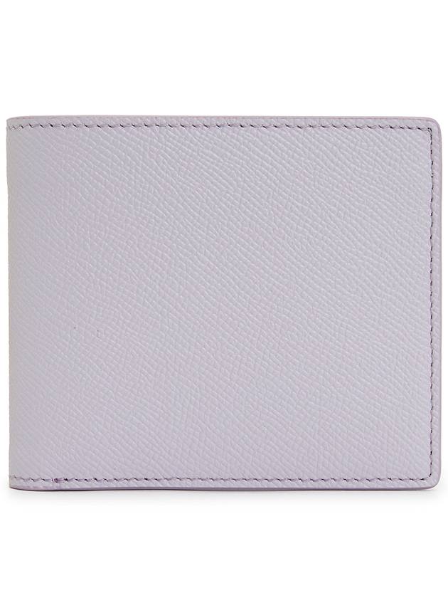 Stitched Bifold Leather Half Wallet Light Purple - MAISON MARGIELA - BALAAN 3