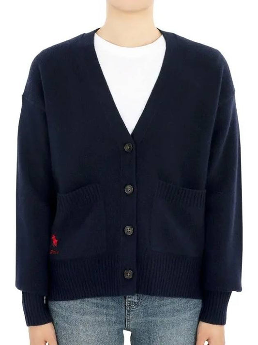 Logo embroidery cardigan 211914536 - POLO RALPH LAUREN - BALAAN 2