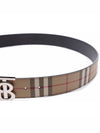 Check Reversible Wide TB Leather Belt Beige - BURBERRY - BALAAN 6