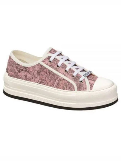 Walk NDior Toile De Jouy Sauvage Motif Platform Low Top Sneakers Pink - DIOR - BALAAN 2