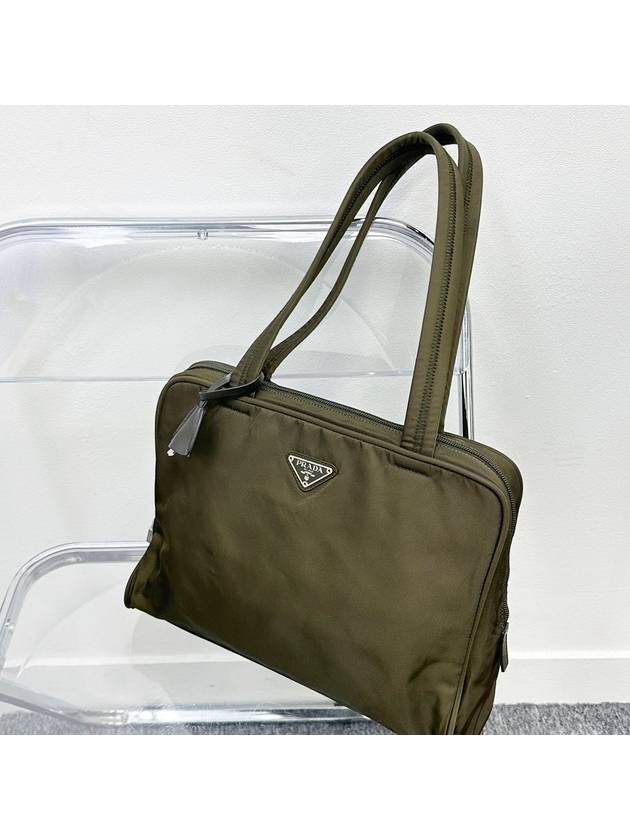 Vintage Pocono Khaki Shoulder Bag 4EPRB4602 - PRADA - BALAAN 1