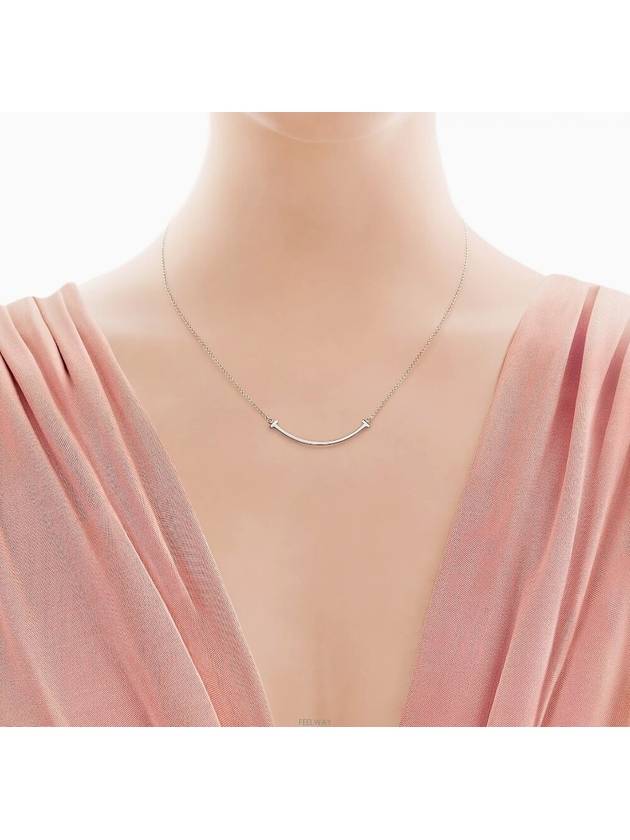 T Smile Pendant Necklace Silver - TIFFANY & CO. - BALAAN 3