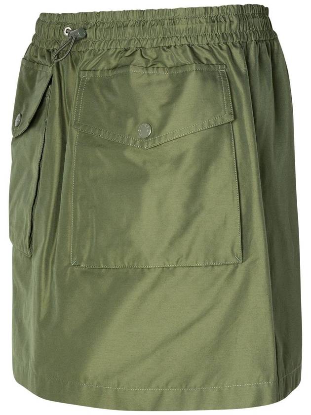 Moncler Green Cotton Blend Cargo Miniskirt - MONCLER - BALAAN 2