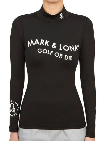 Golf Wear Women s Long Sleeve T Shirt MLW 3C AU01 BLACK - MARK & LONA - BALAAN 2