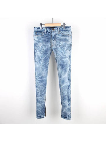 5TH Holy Water Selvage Zipper Jeans Blue - FEAR OF GOD - BALAAN 1