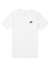 Sportswear Club Short Sleeve T-Shirt White - NIKE - BALAAN 1