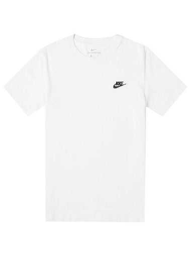 Sportswear Club Short Sleeve T-Shirt White - NIKE - BALAAN 1