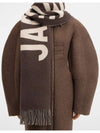 Lecharpe Fringe Logo Virgin Wool Muffler Brown - JACQUEMUS - BALAAN 6