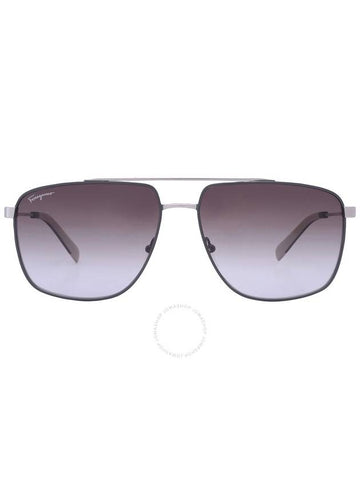 Salvatore Ferragamo Grey Gradient Navigator Men's Sunglasses SF239S 758 60 - SALVATORE FERRAGAMO - BALAAN 1