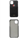 iPhone 11 Pro Max Phone Case Black - THOM BROWNE - BALAAN.