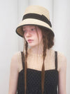 Emma Straw Bucket Hat Black - BROWN HAT - BALAAN 1