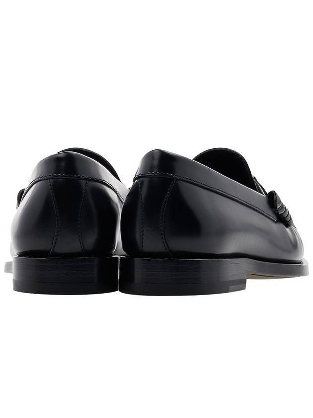 Luco Triomphe Polished Bull Loafers Black - CELINE - BALAAN 5