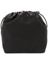 Dumpling Canvas Bucket Bag Black - JIL SANDER - BALAAN 5