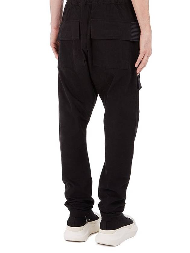 Creatch Pocket Drawstring Cargo Pants Black - RICK OWENS - BALAAN 4