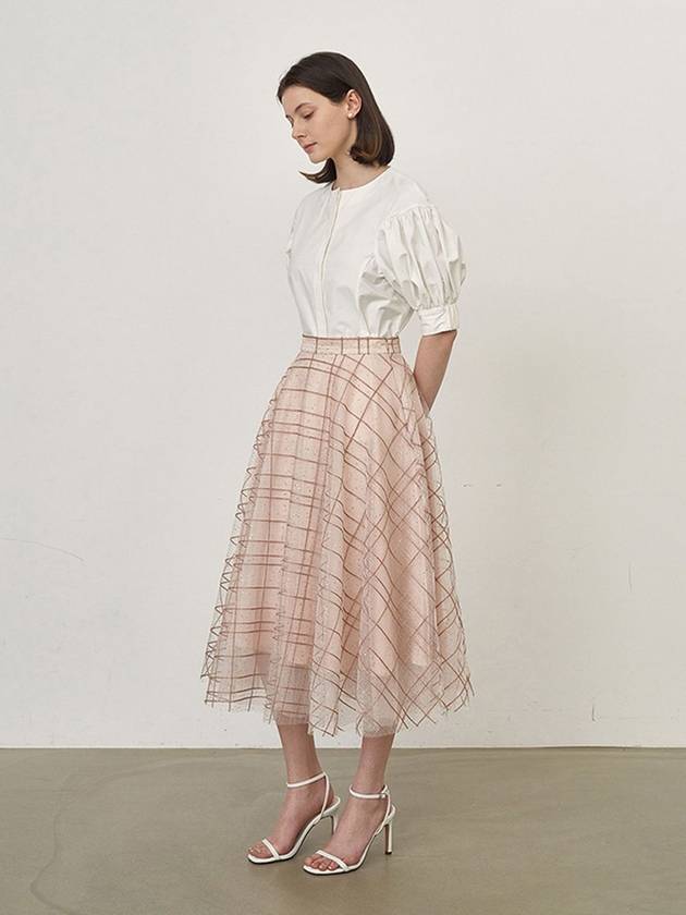 Stella Stella A-line skirt pink - AME - BALAAN 5