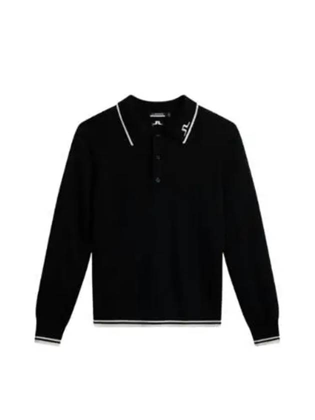 Women's Mimi Knit PK Shirt Black - J.LINDEBERG - BALAAN 2