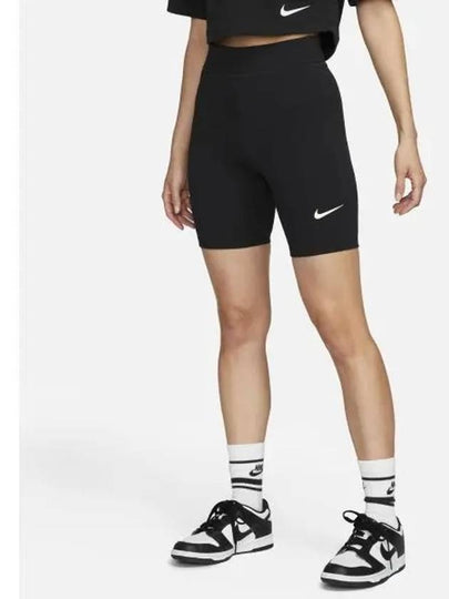 Women's NSW Classic High Waist 8 Inch Short Black - NIKE - BALAAN 2