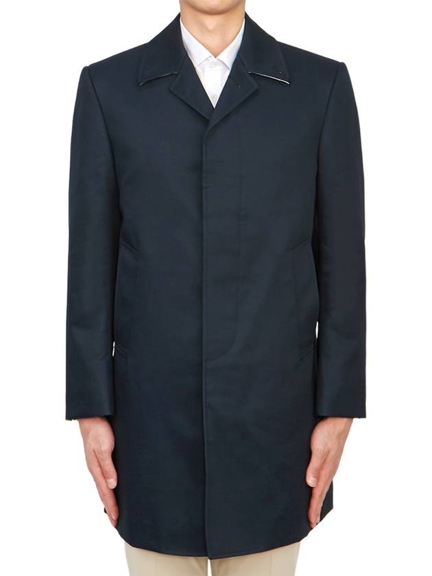 Men's Mackintosh Bal Collar Classic Single Coat Navy - THOM BROWNE - BALAAN 2