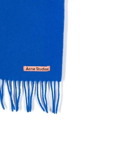 Fringe Wool Scarf Skinny Shawl Blue CA0218 - ACNE STUDIOS - BALAAN 1