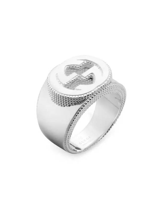 Interlocking G Wide Ring Silver - GUCCI - BALAAN 6