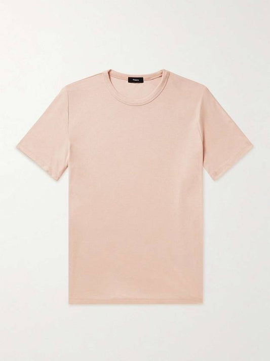 Anemone Essential Crew Neck Short Sleeve T-Shirt Pink - THEORY - BALAAN 1