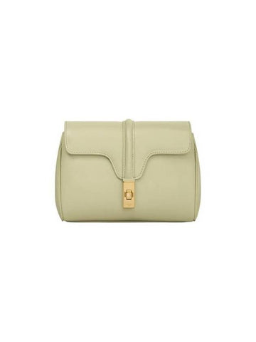 Soft 16 Smooth Calfskin Mini Bag Almond Green - CELINE - BALAAN 1