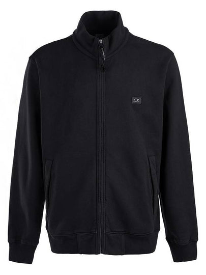 Logo Cotton High Neck Zip-Up Jacket Black - CP COMPANY - BALAAN 2