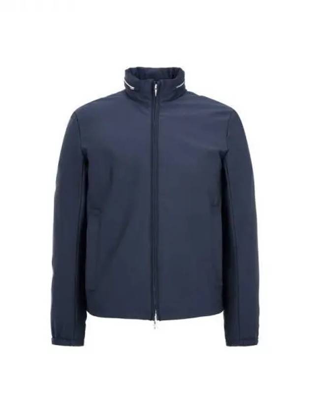 Men s Solid Two Way Zipper Jacket Navy 270761 - EMPORIO ARMANI - BALAAN 1