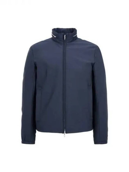 Men s Solid Two Way Zipper Jacket Navy 270761 - EMPORIO ARMANI - BALAAN 1