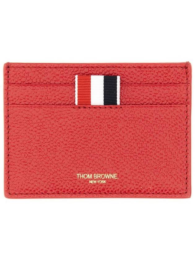 Men's RWB Tab Anchor Card Wallet Red - THOM BROWNE - BALAAN 2