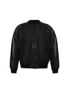 Logo Patch Bomber Jacket Dark Grey Melange - ACNE STUDIOS - BALAAN 2