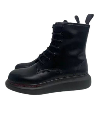 Vilux Leather  Worker Boots Black - ALEXANDER MCQUEEN - BALAAN 2