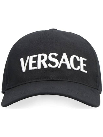 Embroid Logo Ball Cap Black - VERSACE - BALAAN 1