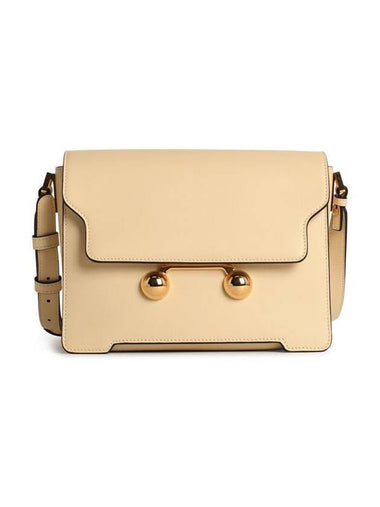 Marni 'New Trunk' Ivory Leather Crossbody Bag - MARNI - BALAAN 1