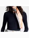 Flight Mode Mahina Cloudy Flower Scarf Pink Grey - LOUIS VUITTON - BALAAN 3