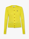 Women's ORB Embroidered Logo Cardigan Yellow - VIVIENNE WESTWOOD - BALAAN 2