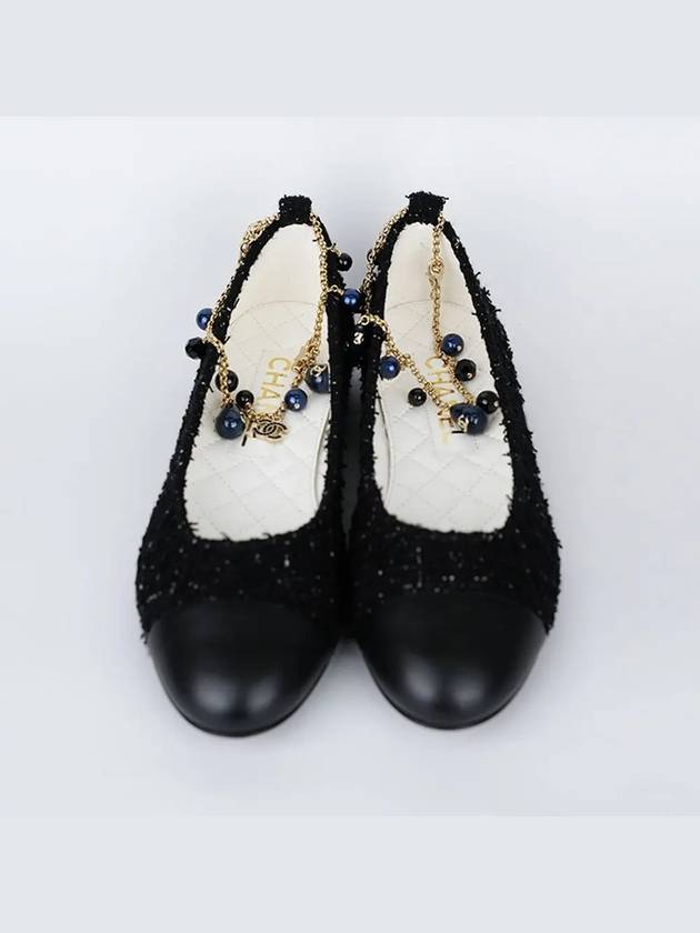 Chain Ballerina Flat Shoes Black G38986 - CHANEL - BALAAN 2