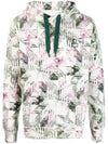 Malek Allover Graphic Cotton Hoodie White - ISABEL MARANT - BALAAN 2