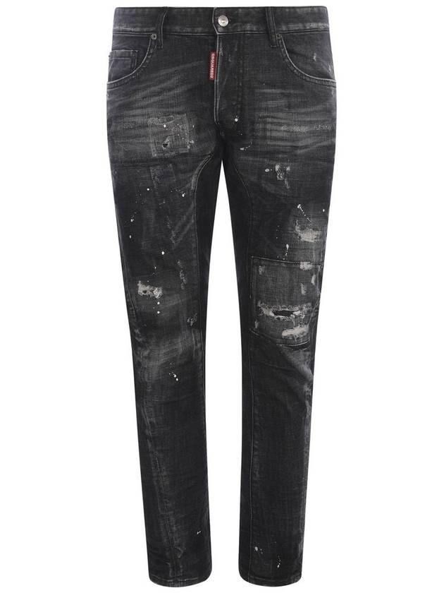 Men's Biker Jean Black - DSQUARED2 - BALAAN 2