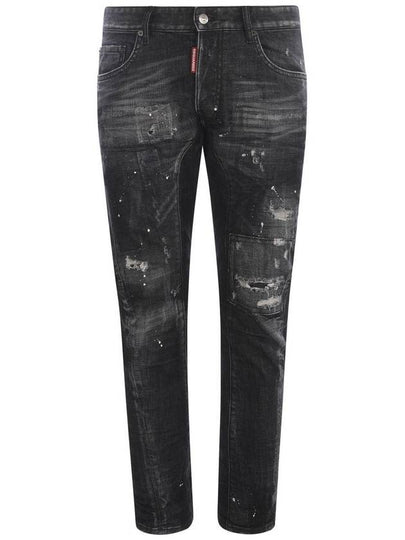 Men's Biker Jean Black - DSQUARED2 - BALAAN 2