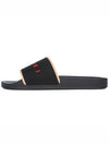 logo jacquard rubber slippers black - MARNI - BALAAN.