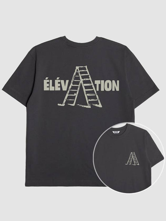 UNISEX Elevation Graphic Short Sleeve T Shirt CHARCOAL - KLOR - BALAAN 2