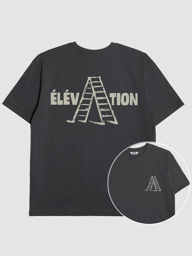 Elevation Graphic Short Sleeve T-Shirt Charcoal - KLOR - BALAAN 1